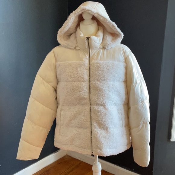 a.n.a Jackets & Blazers - a.n.a.Sherpa Coat Birch XL NWT